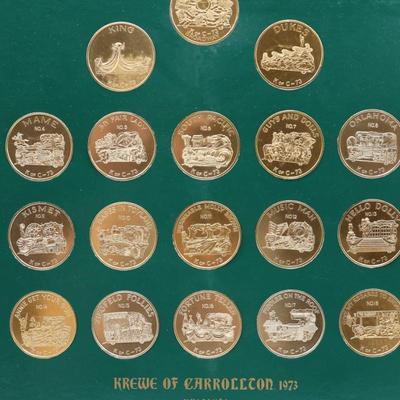 1973 Krewe of Carrolton Mardi Gras Doubloons