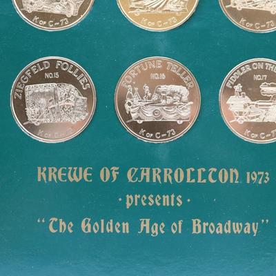 1973 Krewe of Carrolton Mardi Gras Doubloons