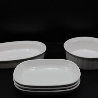 CORNING Ware Dishes (5) & Trivet (1)