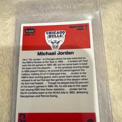 1986-87 Fleer Basketball Rookie Sticker GOAT CHICAGO BULLS