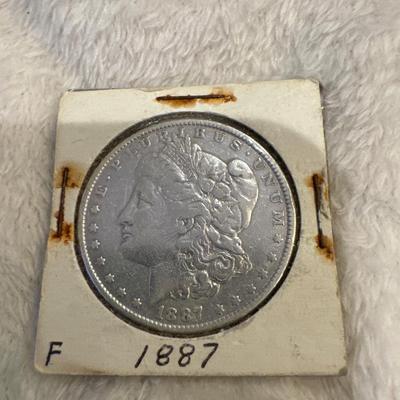 1887 Morgan U S coin P 1$