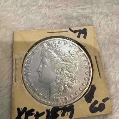 1879 Morgan U S coin 1$ XF+