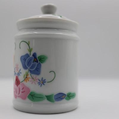 Vintage Jelly Jar with Spoon and Lid