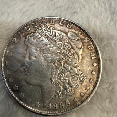 1886 Morgan Dollar S U S coin 1$