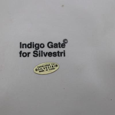 Indigo Gate - Dessert Plate & Nut Dish - Original Boxes