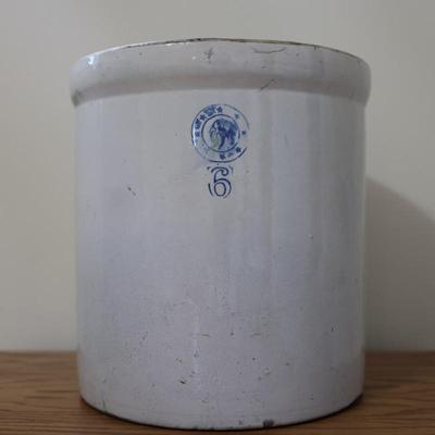 Vintage Louisville 6 Gallon Stoneware Crock