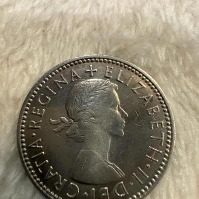 QUEEN ELIZABETH II Coin 1958 GREAT BRITAIN SHILLINGS