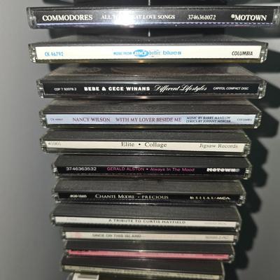 Metal CD Storage Tower w/CDs