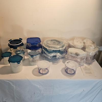 Assorted Glass & Plastic Kitchen Storage Containers (G-JS)