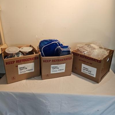 Assorted Glass & Plastic Kitchen Storage Containers (G-JS)