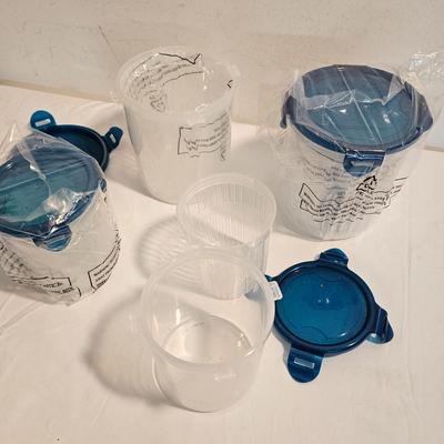 Assorted Glass & Plastic Kitchen Storage Containers (G-JS)
