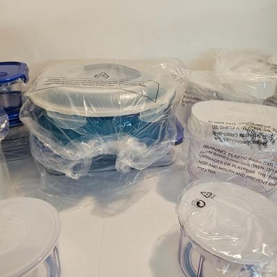 Assorted Glass & Plastic Kitchen Storage Containers (G-JS)