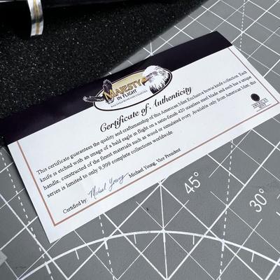 American Mint Majesty in Flight Commemorative Knife in Presentation Case