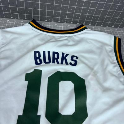 Signed "BURKS" #10 Jazz 