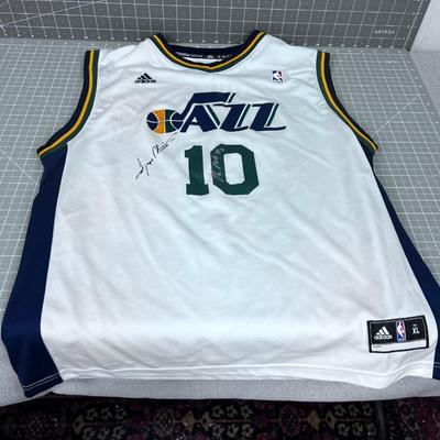 Signed "BURKS" #10 Jazz 