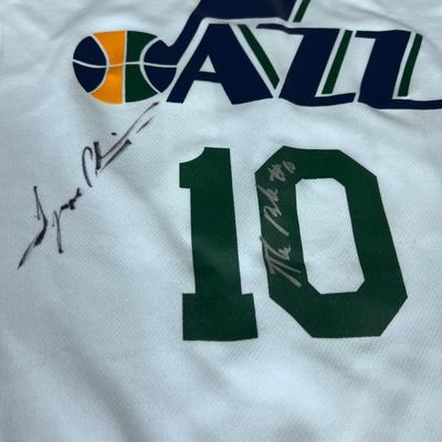 Signed "BURKS" #10 Jazz 