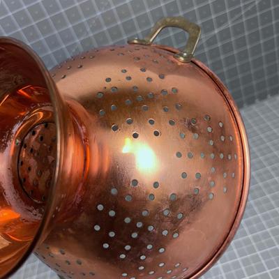 Copper Colander 