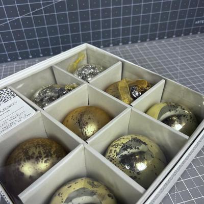 Cynthia Rowley Mercury Glass Ornaments Set 