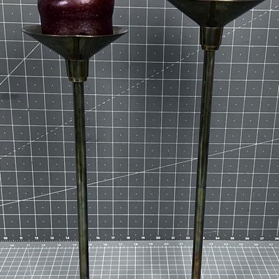 Brass Candle Holders, Vintage