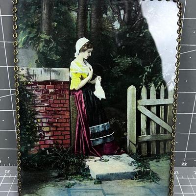 Antique Print Under Glass 