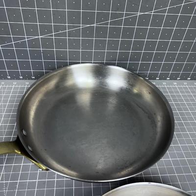2 Copper Skillets 