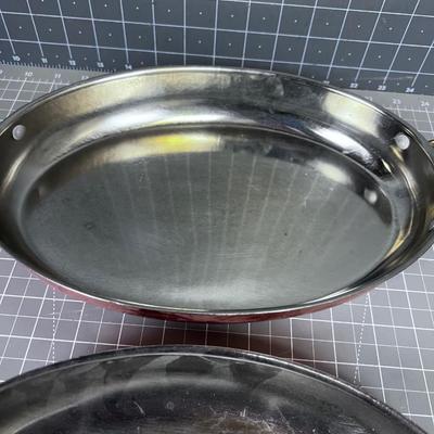 Pair of Copper Baking Dishes 