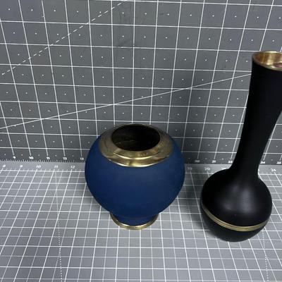 2 Brass Vases, VINTAGE Pier One
