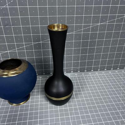 2 Brass Vases, VINTAGE Pier One
