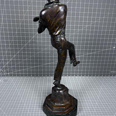 Bronze Lamp Base Titled: Wimbeldon 