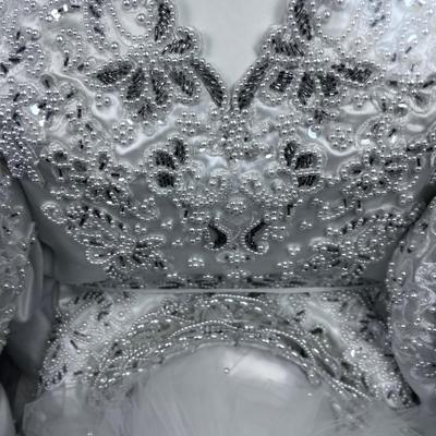 JUNE WEDDING IS REAL! Ball Gown Dress with Box BEADED with Vale
