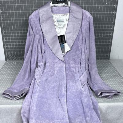 Bradley Bayou Lavender Sued Coat