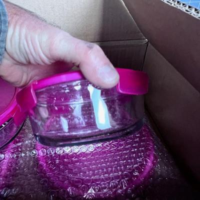 Lock N Lock 6 Piece GLASS  Containers with Lids  