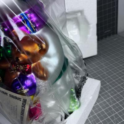 Thomas Picconi GLASS Snowman , NEW in the Box