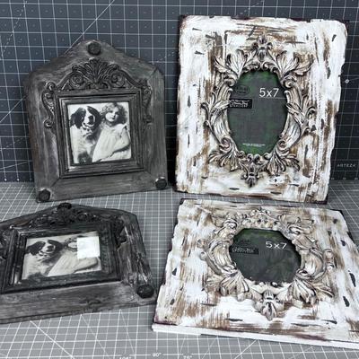 4 New Shabby Chic Frames NEW 