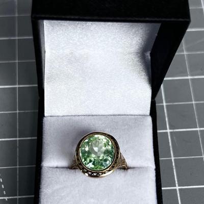 18 K Cut Brazilian Prasiolite, Also Known as Green Amethyst or Vermarine
