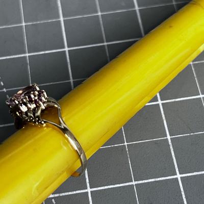 14K Gold CZ with Rubies