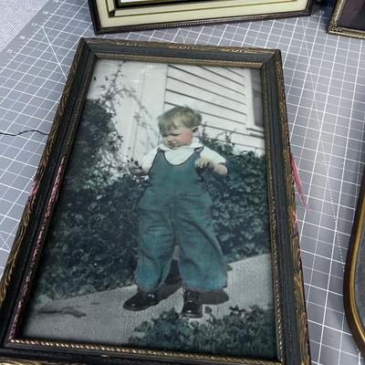 Vintage Colorized Photographs In Frames (6) WOW!!! 
