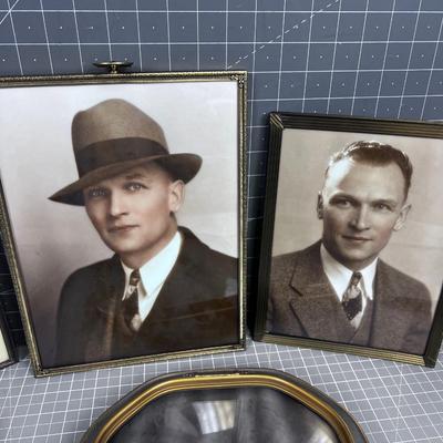 Vintage Colorized Photographs In Frames (6) WOW!!! 