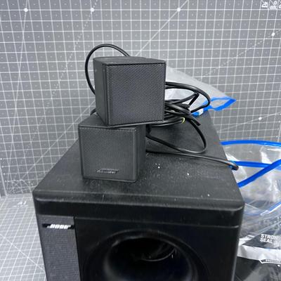 BOSE Powered Base and 5 Speaker Surround Sound System