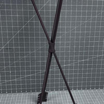 Wrought Iron Plant Stand - Arrows