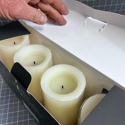 Scented LED Pilar Candles  (2) Boxes VANILLA Scent