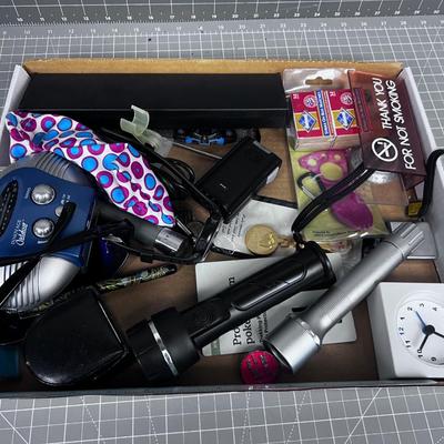 Drawer Clean Out; Thank You for NOT SMOKING, Tape Measure, Clock Etc.
