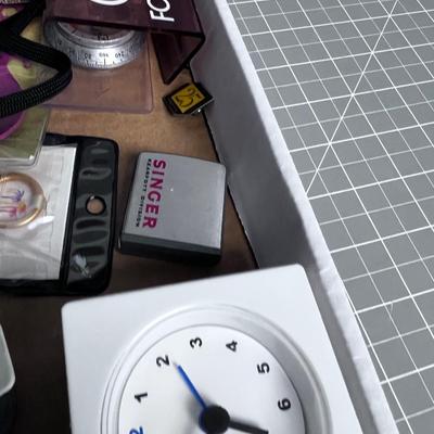 Drawer Clean Out; Thank You for NOT SMOKING, Tape Measure, Clock Etc.