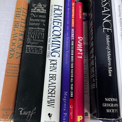 Tub of books History, Reference, Novels 