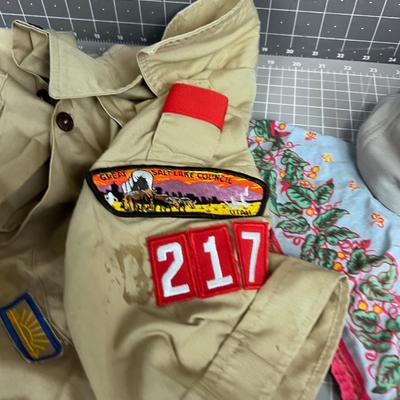 Lot of Scouting Items; Clothing
