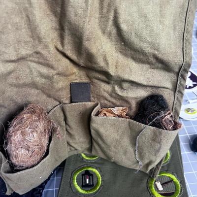 Boy Scout Merit Badges and other gear, plus Tinder Kit