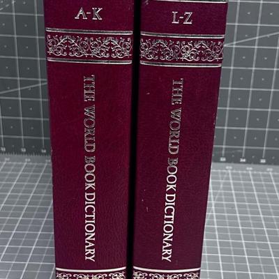 World Book Dictionary in (2) Volumes Dated 1987 