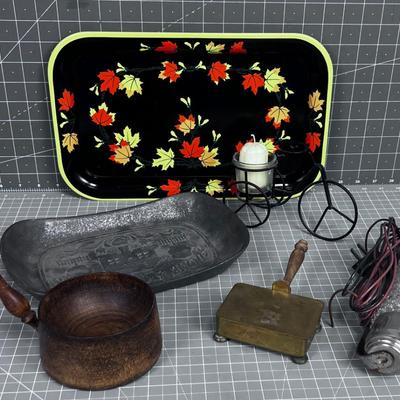Misc. Decorative Items and a Lamp