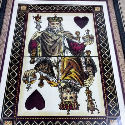 Queen of Spades and the King of Hearts Framed Prints