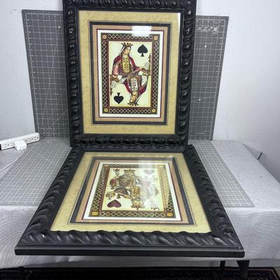 Queen of Spades and the King of Hearts Framed Prints